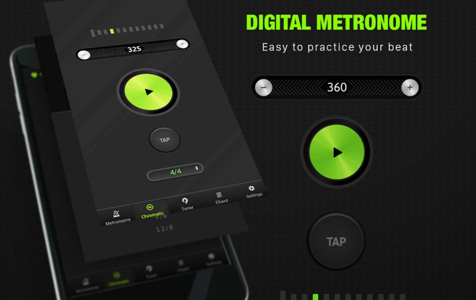 Guitar Tunio Is A App For Metronome In 4/4 Time