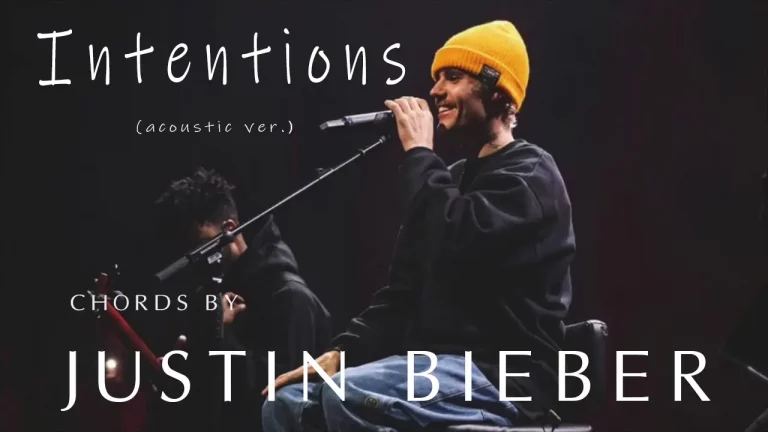 Intentions Acoustic Chords By Justin Bieber