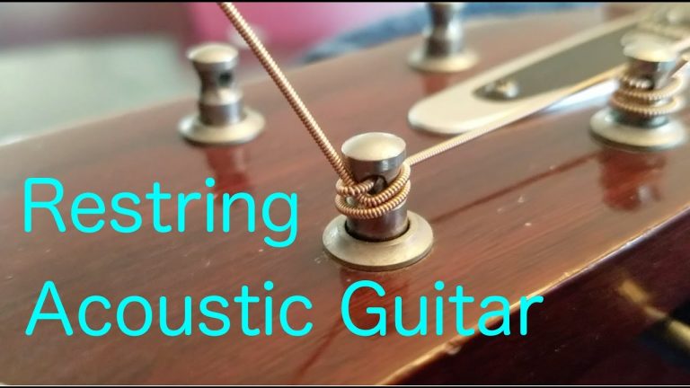 How To Restring An Acoustic Guitar