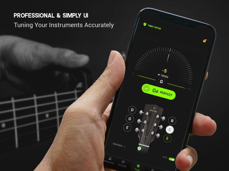 THE BEST ACCURATE GUITAR TUNER APP Guitar Tuner Guitar Tunio