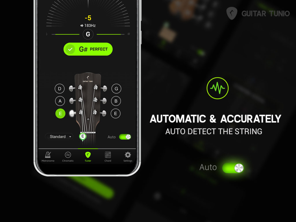 THE BEST ACCURATE GUITAR TUNER APP Guitar Tuner Guitar Tunio