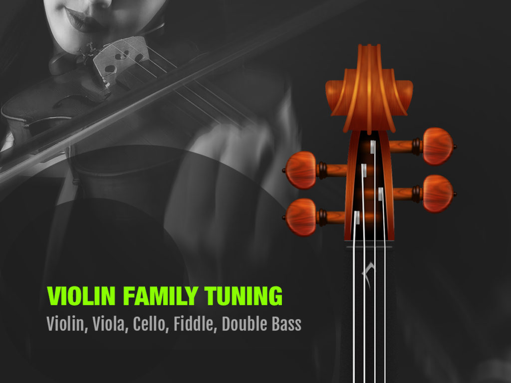 high-quality tuner for violin, viola, cello, fiddle and double bass