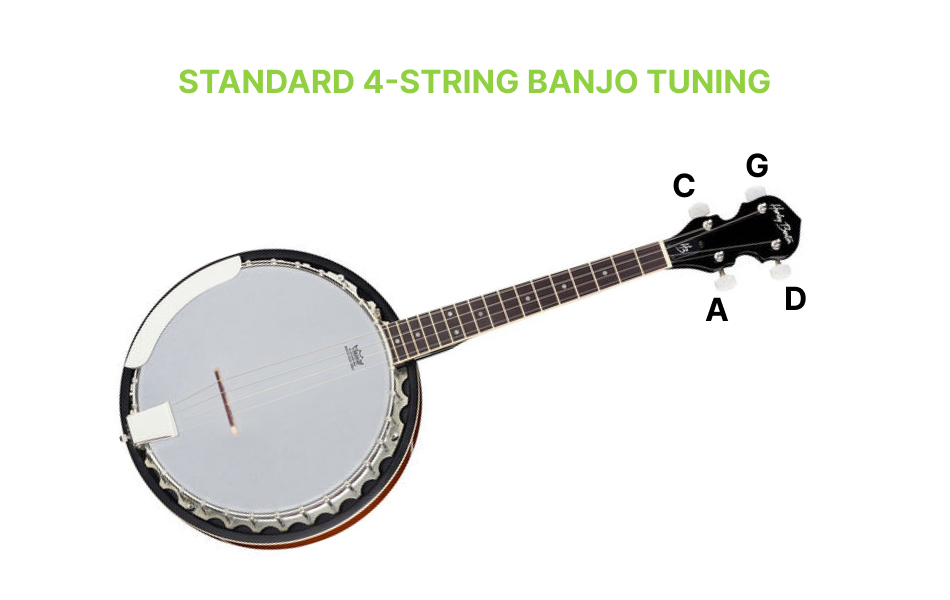 Standard 4-string banjo tuning