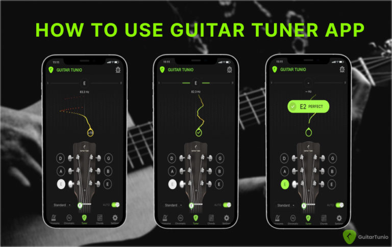 How To Use Guitar Tuner App - Guitar Tuner - Guitar Tunio