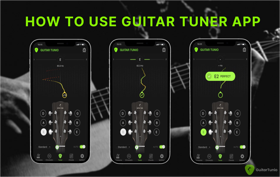 How to use guitar tuner app