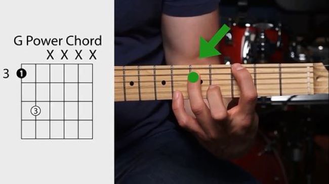 How to play G power chord