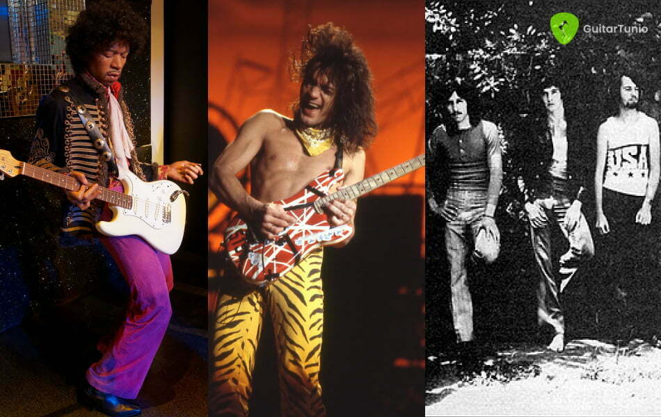 Iconic guitarists and bands who use half step down tuning