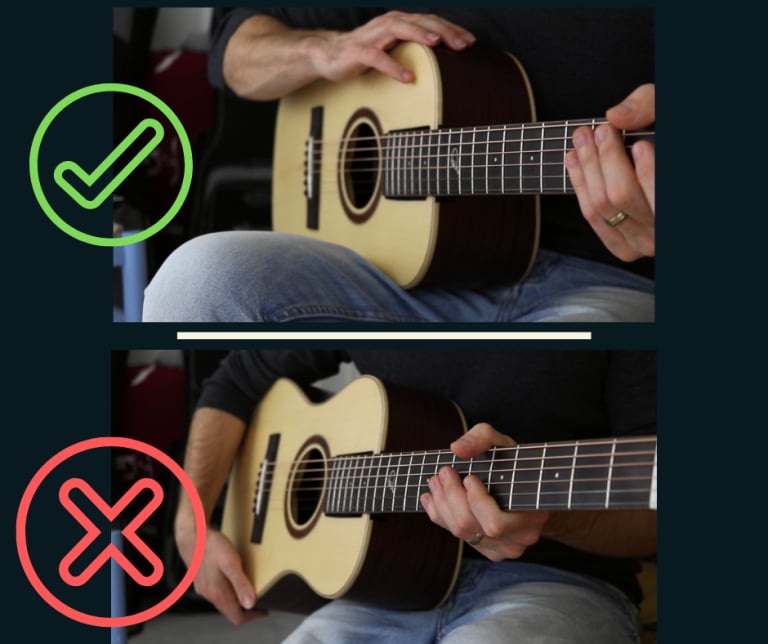 How to hold a guitar