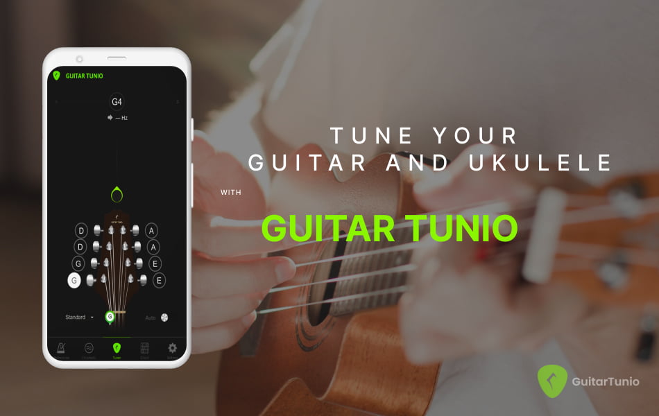 Tune your Guitar and Ukulele with Guitar tunio