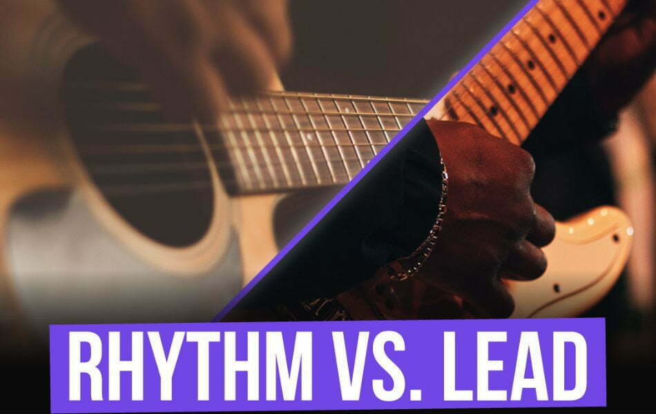 The differences of rhythm and lead guitar