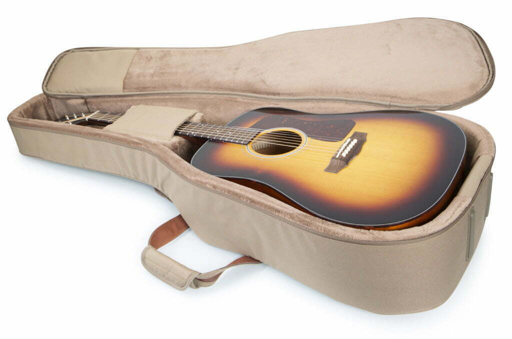 A guitar case for safe storage