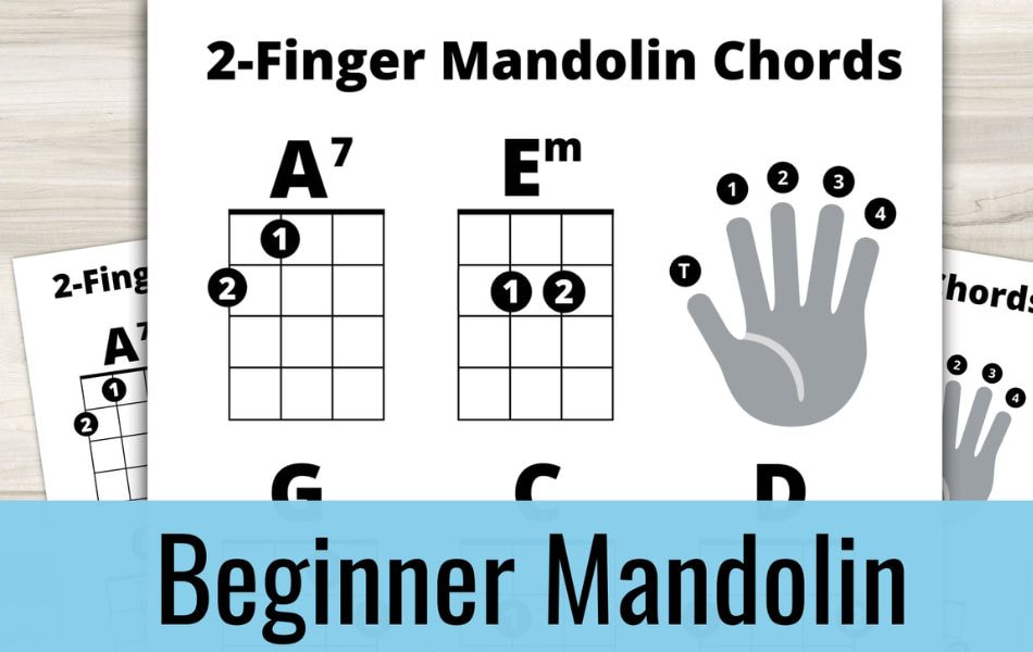 Understand mandolin chords 2-finger