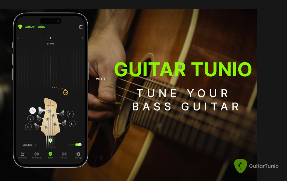 Guitar Tunio app tuning for a lot of instruments