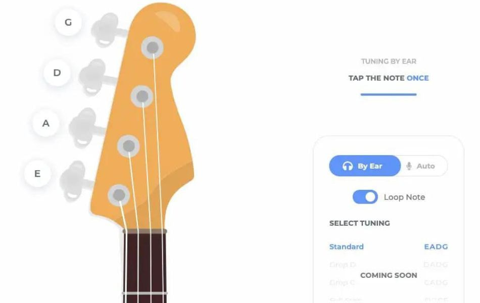 Guitar Tuner is a popular website for tuning guitar