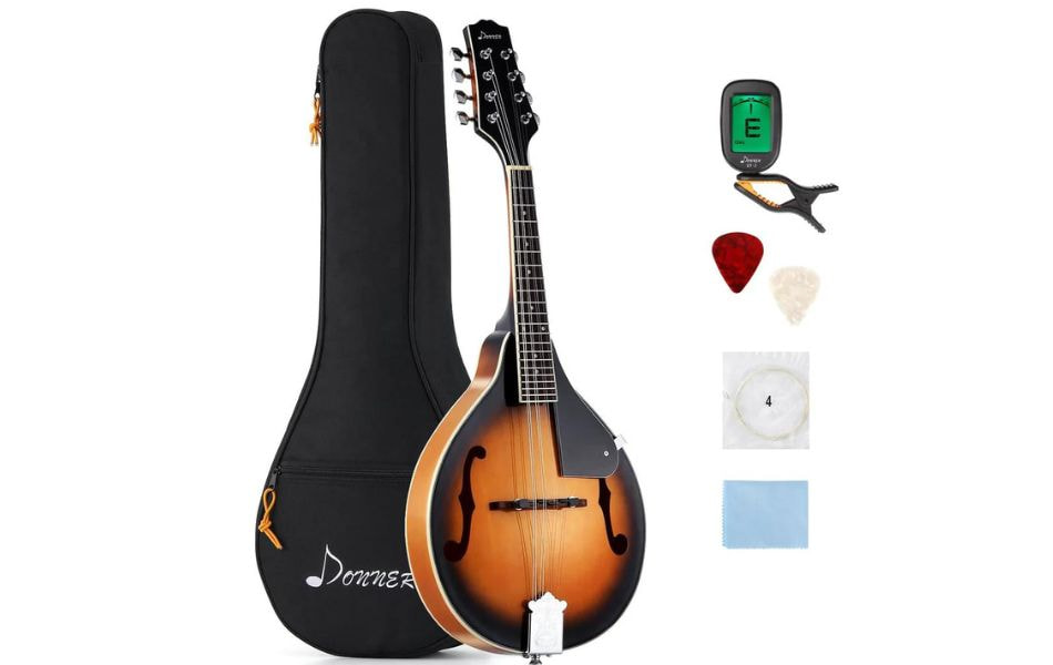 Electric tuner for standard tuning mandolin