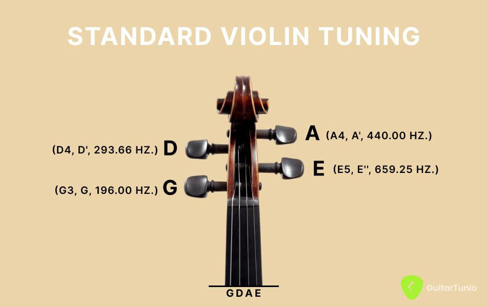 Violin notes on tuning