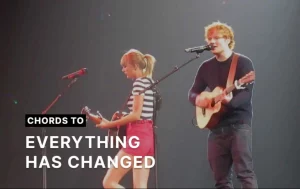 Chords To Everything Has Changed By Taylor Swift Featuring Ed Sheeran Wp