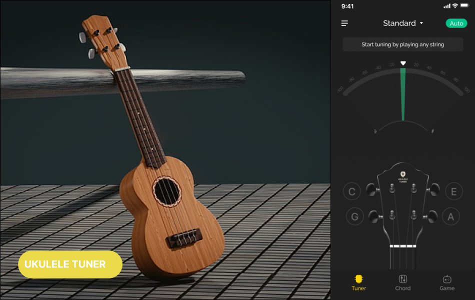 Ukulele Tuner App is a convenient app for tuning ukulele